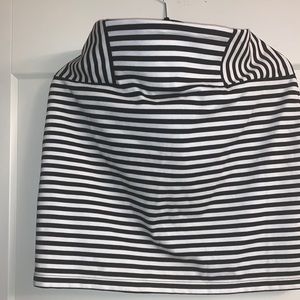 Striped mini skirt